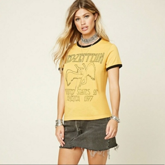 led zeppelin shirt forever 21